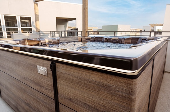 hot tub on rooftop